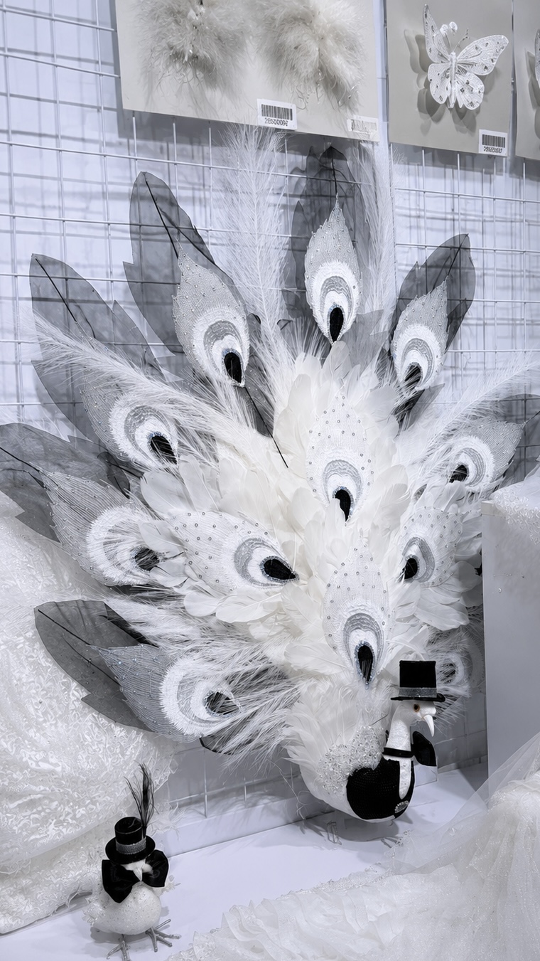 Custom feather product display